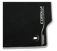 Tapetes textiles delanteros y traseros genuinos Toyota Corolla negros 2019 - PW21002019
