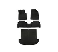 Tapetes XPE para Hyundai para Santa Fe 2021-2023 (Solo Modelos Sin Aceite Ni Electricidad) con Revestimiento De Carga, Volante A La Izquierda. Juego De Alfombras Alfombrillas(Negro 1 LHD)