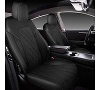 TAPHA, Juego de Fundas de Asiento de Piel sintética para Tesla Model Y del 2020-2022, Impermeables y Transpirables, Incluye Fundas de Asiento para Asientos Delanteros y Traseros, Negro