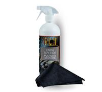 Tapicerías Limpiador Multiusos + Bayeta Negra Microfibra | Fórmula Avanzada, Limpieza De Tapicerías, Hogar Y Automóviles, Elimina Manchas Y Olores | Fácil Limpieza En Sofás, Colchones Y Más