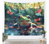 Tapices de rana 3D tamaño L Kawaii Acuarela Bastante Soñador Dragonfly Techo de Pared para Dormitorio Plantas Lindas Aanimals Salvajes Arte Colgante de Pared para Adolescentes