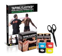 Taping Elastico®. Aplicaciones en el deporte Vol.1 + 10 rollos cinta profesional ATS 5 m x 5 cm + tijeras cinta