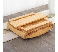 Tapioca - Máquina para hacer perlas - Herramienta de formación de cuentas de madera maciza con doble mango y deflector deslizante para el hogar, cocina y tiendas de té con leche