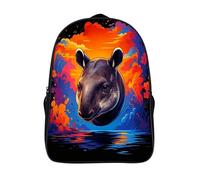 tapir 3d impresos mochilas con arnés ajustables animal informal grande mochila alta capacidad mochilas impreso 2 compartimento-16,chicos chicas safari de senderismo