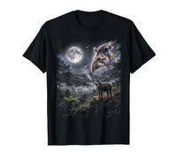 Tapir Aullando a la Luna Selva Lluvia Bosque Noche Camiseta