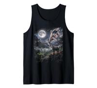 Tapir Aullando a la Luna Selva Lluvia Bosque Noche Camiseta sin Mangas