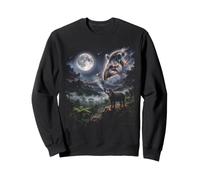 Tapir Aullando a la Luna Selva Lluvia Bosque Noche Sudadera