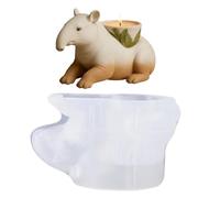Tapir Silicone Mold - Funny 3D Epoxy Resin Planter, Flexible Easy-Release Tapir Mold for DIY Crafts, Candle Holder, SucculentPlanters, Pencil Holders, Storage Organizer,Birthday and Housewarming,Gift