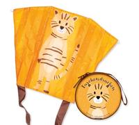 TapirElla Cometa de bolsillo para niños, cometa infantil con motivos coloridos, minicometa con 30 metros de cuerda, para niños a partir de 3 años de la casa Lutz Mauder (Tigre, multicolor)