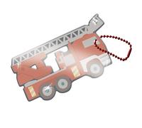 Tapirella Reflectores para niños, reflector de seguridad, camino escolar seguro, fácil de fijar a la mochila o mochila, guardería, guardería, preescolar (bomberos)