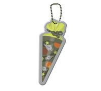 Tapirella Reflectores para niños, reflector de seguridad, camino escolar seguro, fácil de fijar a la mochila o mochila, guardería, guardería, preescolar (bolsa escolar verde)
