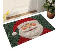 Tapis De Bain Noël Antidérapant 80x50cm, Motif Père Noël, Lavable Et Séchage Rapide, Décoration Festive Pour Salle De Bains, Cuisine, Salon, Chambre, Maison, Idée Cadeau Hiver Fêtes De Fin D'année