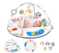 Tapis de Jeu et d'Activités pour Bébé | Tapis d'Éveil avec 5 Jouets Suspendus | Tapis Sensoriel pour Nouveau-Nés jusqu'à 36 Mois