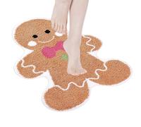 Tapis De Noël Pain D’Épices - Paillasson Antidérapant 50x80 Cm | Tapis De Sol Festif Pour Entrée, Salle De Bain, Cuisine, Chambre | Décoration De Noël Intérieure