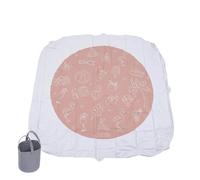 Tapis De Plage Mini Piscine 2 En 1 Imperméable | Grand Couverture Anti-Sable 200x185cm En PVC | Aire De Jeux D'Eau Extérieur Avec Seau Pour Enfant Garçon Fille &