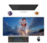 Tapis de Souris Anime Quintuplets Quintessential Nakano Miku | Tapis Gamer XXL (90 x 40 cm) | Base Antideslizante + Superficie Douce Escritorio y Juegos (2)