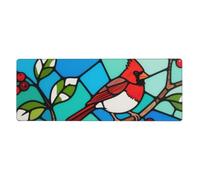 Tapis de souris Cardinal Gaming pour clavier et souris, format XL, protection de bureau, bords cousus, base en caoutchouc antidérapante, tapis de souris amusant pour la maison et le bureau, 30,5 x 8