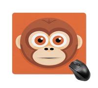 Tapis de Souris carré imperméable Avec Grand Singe à Motif, antidérapant, idéal pour Les Jeux Sur Bureau, au Bureau et à la Maison.