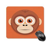 Tapis de Souris carré imperméable Avec Grand Singe à Motif, antidérapant, idéal pour Les Jeux Sur Bureau, au Bureau et à la Maison.