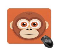 Tapis de Souris carré imperméable Avec Grand Singe à Motif, antidérapant, idéal pour Les Jeux Sur Bureau, au Bureau et à la Maison.
