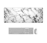Tapis de souris d'ordinateur Creative Marble Cartoon Cartoon Pad de bureau Grand tapis de souris Marbre de montagne 15.7X35.4X0.16 in