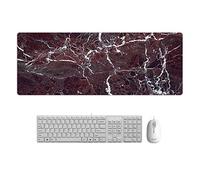 Tapis de souris d'ordinateur Creative Marble Color Cartoon Cartoon Pad Grand Mouse Pad Tapis cassé en marbre 15.7X35.4X0.20 in