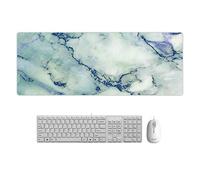 Tapis de Souris d'ordinateur Creative Marble Color Cartoon Cartoon Pad Large Mouse Pad Kyanite marbre 15.7X35.4X0.16 in