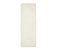 Myga Esterilla de alineación grande con líneas de alineación del cuerpo, esterilla de yoga antideslizante ecológica, acolchado de PU de alta densidad (crema) (205 x 70 cm)