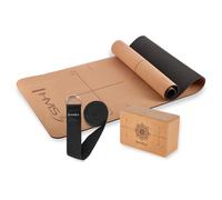 Tapis de yoga YM11 en TPE con bloque KJ02 y cinturón de yoga SJ02 HMS TU Unisex