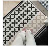 Tapis d'Entrée Intérieur Antidérapant - Moquette Lavable pour Chien, Couloir, Cuisine et Porte, Fin Paillasson Anti-Poussière pour Maison, Tapis de Sol Imperméable (J,50x80cm)