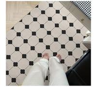 Tapis d'Entrée Intérieur Antidérapant - Moquette Lavable pour Chien, Couloir, Cuisine et Porte, Fin Paillasson Anti-Poussière pour Maison, Tapis de Sol Imperméable (E,50x80cm)