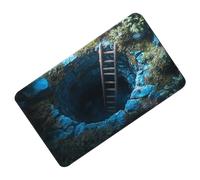 Tapis Illusion d'Optique 3D - Velours 40x60cm 50x80cm | Tapise piège Illusion avec tapisysol antidérapant et absorbant, tapiss jeu pour animaux de compagnie | Entrée, Cuisine, Salle de bai