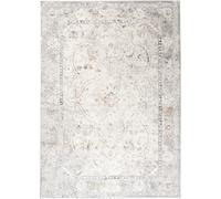 Tapiso Alfombra de salón comedor clásico beige crema gris flores 200x300