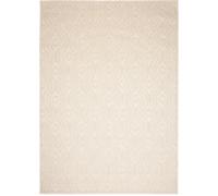 Tapiso Alfombra exterior interior 3D beige crema abstracta 80 x 150 cm