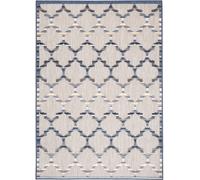 Tapiso Alfombra interior exterior 3d beige azul gris 200x300cm