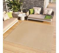 TAPISO Alfombra Mono Cuadrada De Pelo Corto Interior Diseño Moderno Beige Diseño Monocolor Alfombra Salón Dormitorio Adulto Comedor Cocina Resistente Exterior Oeko-Tex 160 x 160 cm