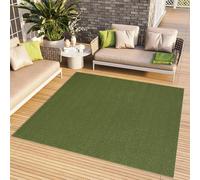 TAPISO Alfombra Mono Cuadrada De Pelo Corto Interior Diseño Moderno Verde Uni Alfombra Salón Dormitorio Adulto Comedor Cocina Resistente Exterior Oeko-Tex 250 x 250 cm