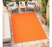 TAPISO Alfombra Monocolor Pelo Corto Interior Diseño Moderno Naranja Diseño Monocolor Alfombra Salón Dormitorio Adulto Comedor Cocina Resistente Exterior Oeko-Tex 160 x 220 cm