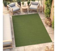 TAPISO Alfombra monocromática de Pelo Corto para Interior, diseño Moderno, Color Verde, Liso, Alfombra para salón, Dormitorio, Adulto, Comedor, Cocina, Resistente, Exterior, Oeko-Tex, 120 x 170 cm