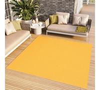 TAPISO Alfombra monocuadrada de Pelo Corto para Interior, diseño Moderno, Color Amarillo, diseño Monocolor, Alfombra para salón, Dormitorio, Cocina, Resistente al Aire Libre, Oeko-Tex, 200 x 200 cm