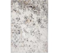 Tapiso Alfombra salón dormitorio gris crema beige negro treillis 300x400