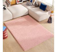 TAPISO Essence Alfombra Shaggy de Pelo Largo, Moderna, Color Rosa, Monocolor, salón, Dormitorio, Cama para Adultos y niños, Escritorio, Suave, Muy Suave, Gruesa, Oeko-Tex, 300 x 400 cm