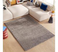 TAPISO Essence Alfombra Shaggy Pelo Largo Moderna Gris Marrón Topo Moteada Alfombra Salón Dormitorio Adulto Niño Cama Escritorio Mullida Super Suave Gruesa Oeko-Tex 240 x 330 cm