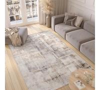 TAPISO Valley Alfombra de Pelo Corto Brillante Suave Diseño Moderno Beige Gris Crema Grafito Alfombra de Salón Dormitorio Habitación Oeko-Tex 160 x 220 cm