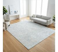 TapisTrend Alfombra de diseño Crema 160x230 cm Moderna Color con un Estampado Abstracto orgánico y Efecto Texturizado para Sala de Estar y Dormitorio