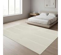 TapisTrend Alfombra de diseño Crema 160x230 cm Moderna con Arcos geométricos en Relieve y líneas concéntricas para Sala de Estar y Dormitorio