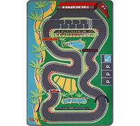 TAPITOM | Alfombra Infantil Circuito F1-95 x 133 cm | Alfombrilla de Juego para Circuito de Coches | Alfombrilla Infantil Formula 1 Road Universe | Antideslizante, Dobladillo | Normas CE