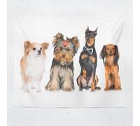 Tapiz 220x240 cm Perro Tapiz Decorativo Pared Grande Animales y Mascotas Adorables Impreso 3D Decoracion Pared Tapices para Tapestry Decoración para Dormitorio Sala A7