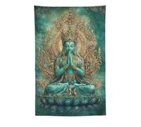 Tapiz Arte Mural Tibetano De Tara Verde, Diosa Tara Tapices