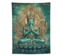 Tapiz Arte Mural Tibetano De Tara Verde, Diosa Tara Tapices